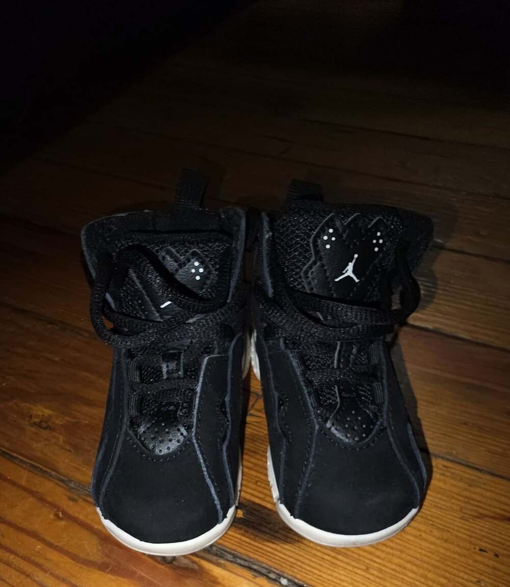 Jordan True Flight Toddler Basketball Shoes Black Phantom 343797-050 Size 6C